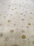 Harmony Beige, Camel, and Gold Wool Rug- 9' 01" x 12' 04" | Woven Wonders