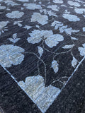 Rich Blue Handcrafted Elegance Rug 8' 06" x 11' 07" | Woven Wonders