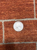 Hand-Knotted Wool Rug in Warm Rust and Beige 4' 03" x 6' 00" | Woven Wonders