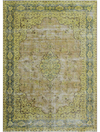 Elegant Light Green & Olive Persian Artistry Vintage 7' 08" x 10' 08" | Woven Wonders