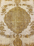 Hand-Knotted Vintage Overdyed Rug – 7' 07" x 10' 11" | Woven Wonders