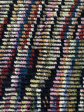 Vibrant Accents Hand-Knotted Black Wool Rug | Woven Wonders