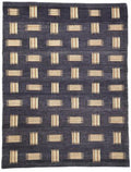 "Hand-Knotted Wool Rug - 6' 03" x 9' 05" | Black, Red, Ivory | Utopia Collection | Available in Los Angeles | New Item"
